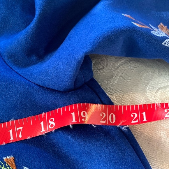 Faux suede embroidered top - Picture 7 of 7